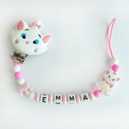 Attache tétine chat Disney