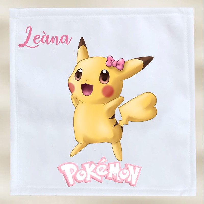 Serviette de cantine Pikachu fille