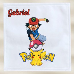 Serviette de cantine personnalisée Pokémon