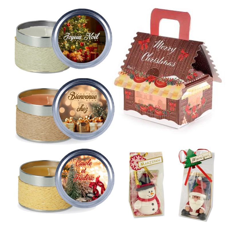 Coffret Cadeau de Noël - Cadeau Original Noël - Coffret Bougies