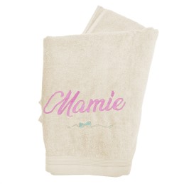 Serviette de toilette personnalisée