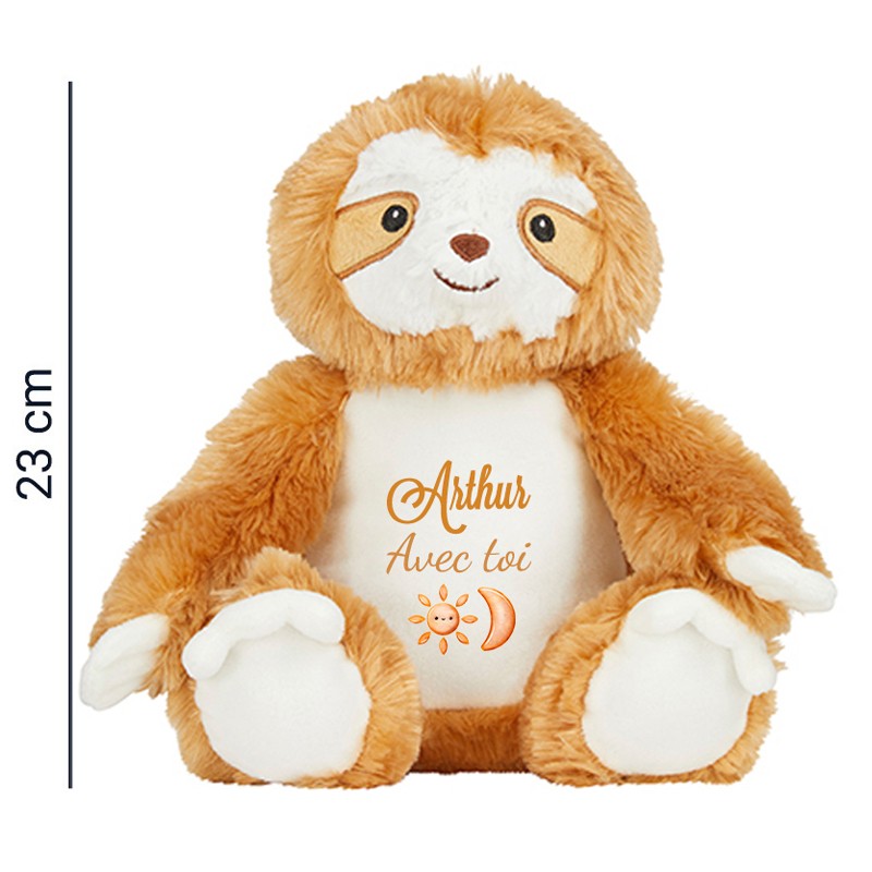 peluche paresseux m personnalisée