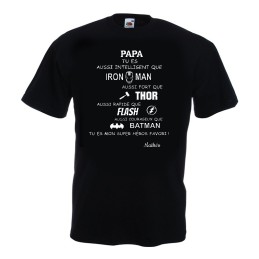 tee shirt papa personnalisé