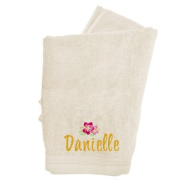 serviette de toilette personnalisée