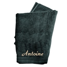 serviette de bain brodé personnalisée