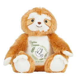 peluche paresseux baptême