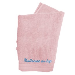 serviette maîtresse brodée