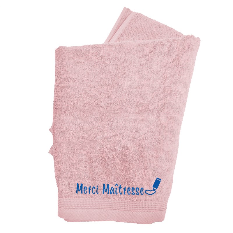 serviette maîtresse brodée