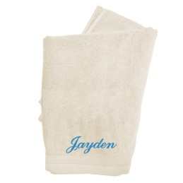 serviette de toilette personnalisée