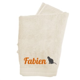 serviette de bain personnalisée