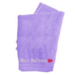 Serviette Maîtresse brodée personnalisée