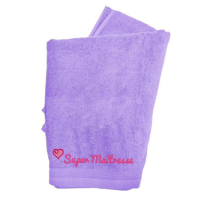 Serviette Maîtresse brodée personnalisée