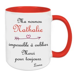 mug nounou personnalisé