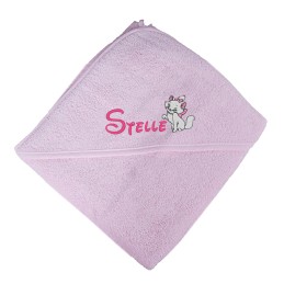 Cape de bain bébé brodée