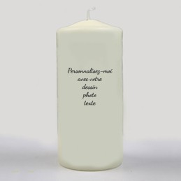 Bougie baptême personnalisée