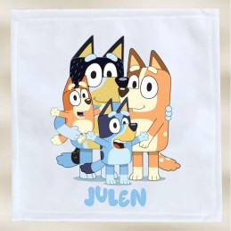 Serviette de cantine personnalisée Bluey