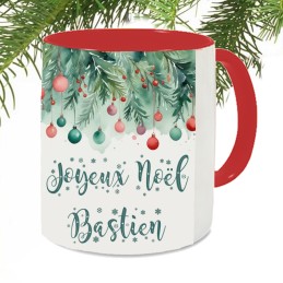Mug de Noël personnalisé -...