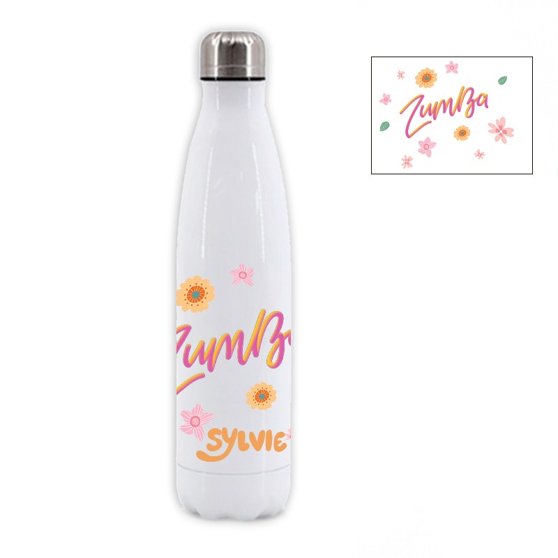 Gourde isotherme Zumba personnalisée Gourde isotherme Zumba personnalisée