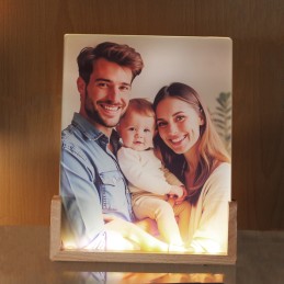 Cadre lampe personnalisée
