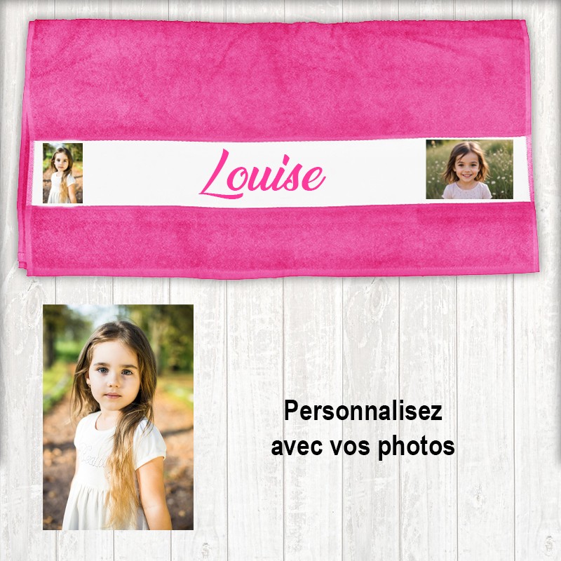 Serviette de toilette personnalisée Serviette de toilette personnalisée