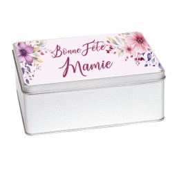 Coffret boîte métallique serviette + savon