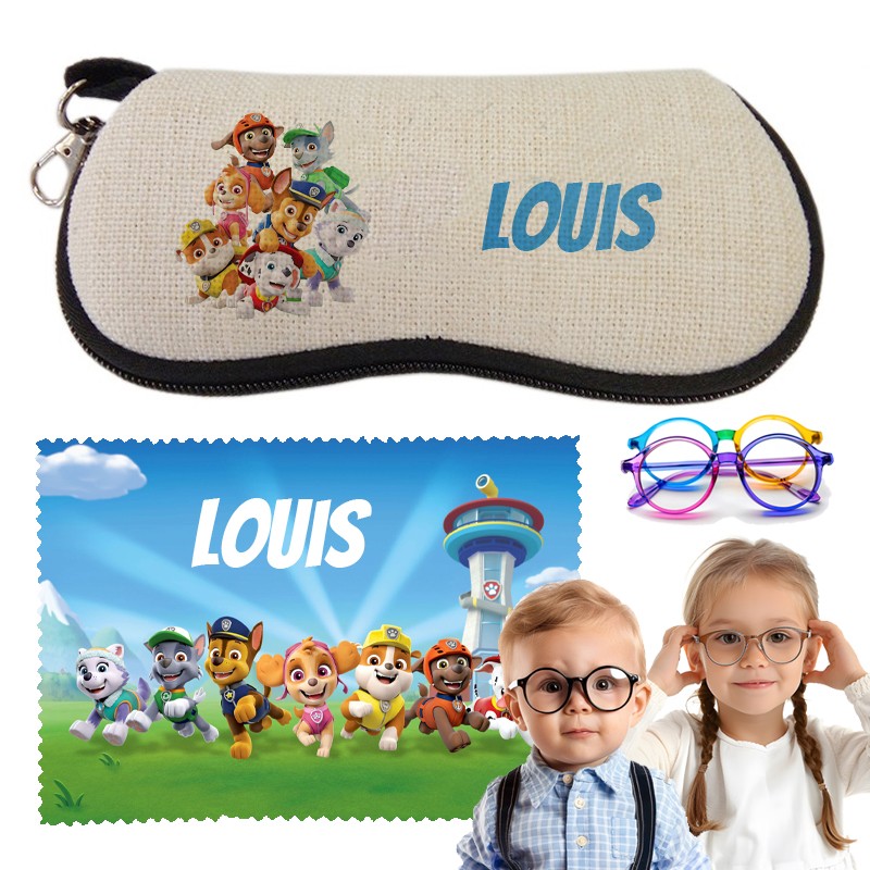 Etui lunette enfant personnalisé Pat Patrouille Etui lunette enfant personnalisé Pat Patrouille