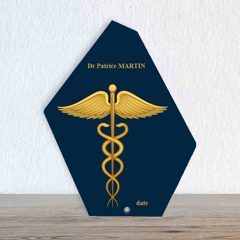Trophée médecin personnalisable