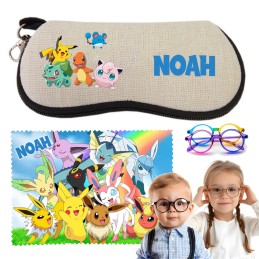 Etui lunette enfant personnalisé Pokémon
