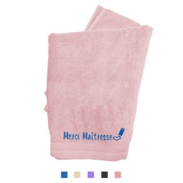 serviette brodée