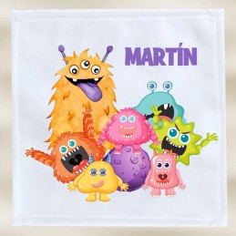 Serviette Personnalisée Avec Prénom Pour Enfant - 45x45 Cm, éponge, Mickey Rouge, Idéale Trousse D'école !