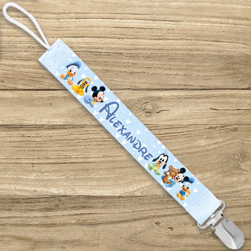 Attache-tétine Mickey personnalisée
