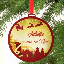 Boule de Noël personnalisée mon 1er Noël