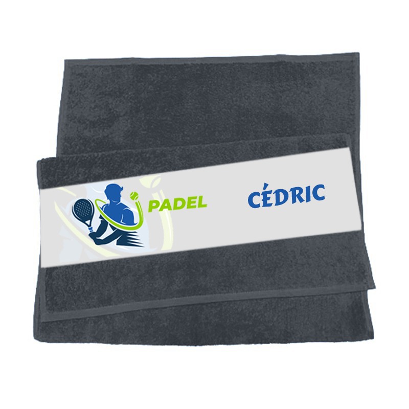 serviette padel personnalisée