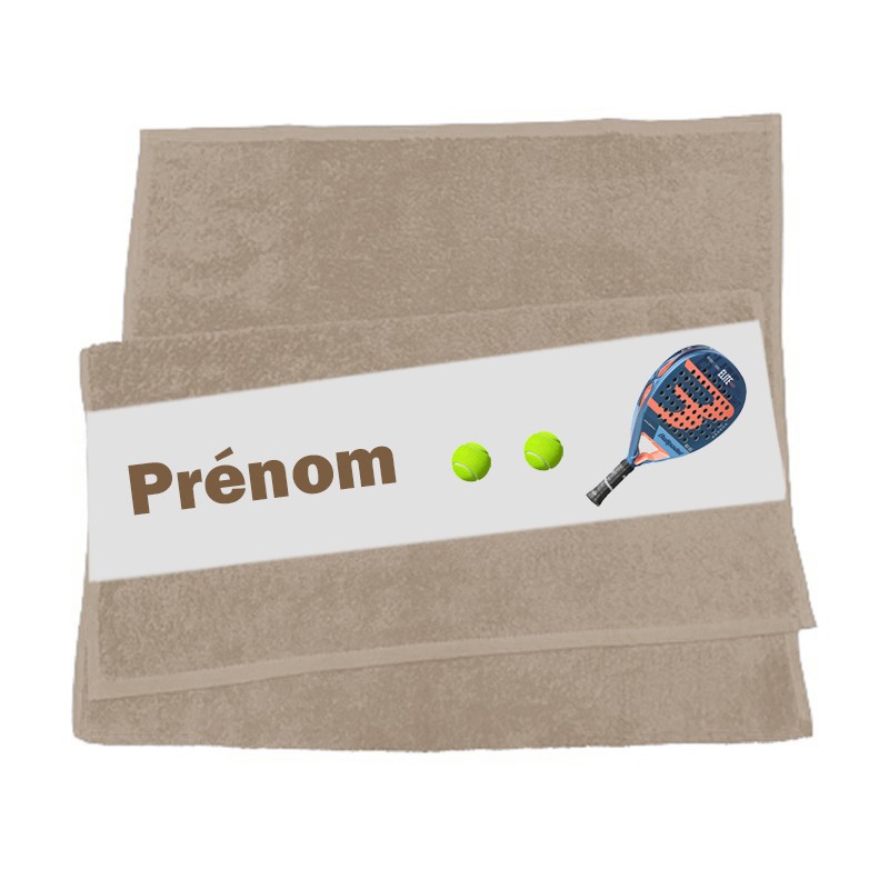 serviette de sport padel personnalisée