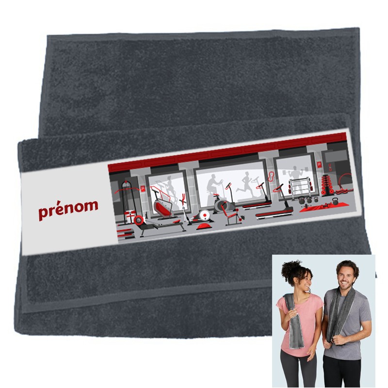 serviette de sport fitness personnalisée