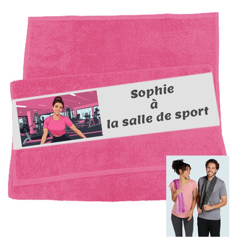 serviette de sport fitness personnalisée