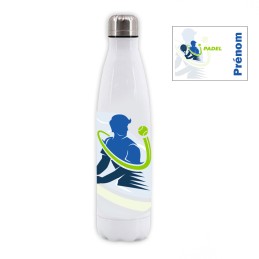 gourde bouteille padel personnalisée