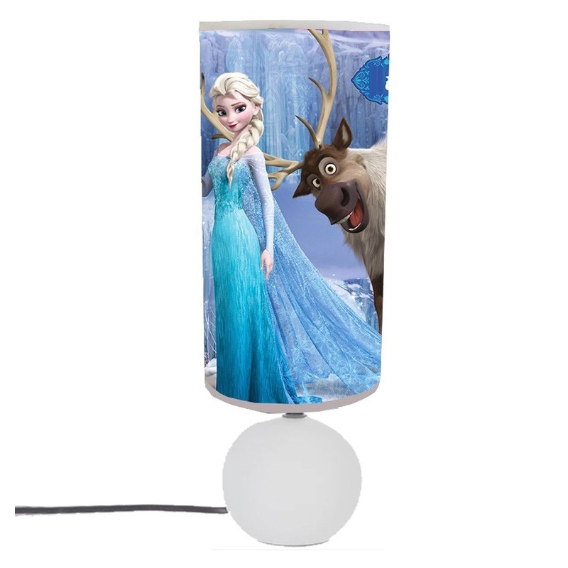 lampe de chevet reine des neiges personnalisée