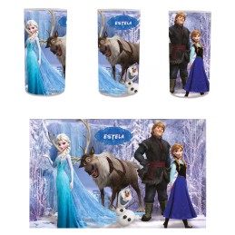 lampe de chevet reine des neiges personnalisée