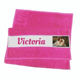 Serviette de toilette personnalisée