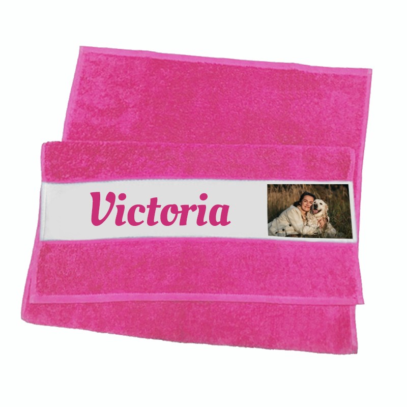 Serviette de toilette personnalisée