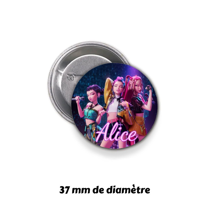 Badge personnalisé K-Pop Demon Hunters - Huntrix