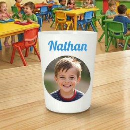 Gobelet enfant personnalisé avec photo et prénom
