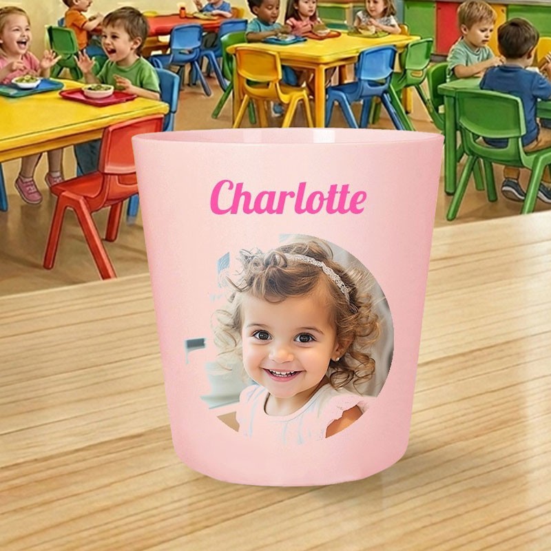 Gobelet enfant personnalisé avec photo et prénom