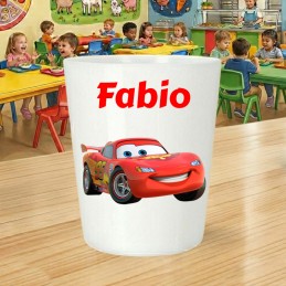 Gobelet enfant personnalisé Cars avec prénom