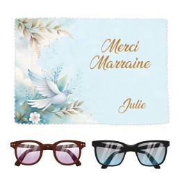 Cadeau marraine - essuie à lunettes personnalisé