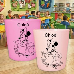 Gobelet enfant personnalisé Minnie - Verre cantine prénom
