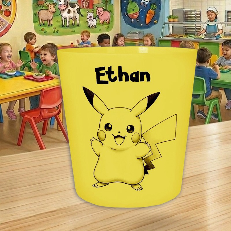 Gobelet enfant personnalisé Pikachu - Verre maternelle avec prénom