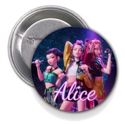 Badge personnalisé K-Pop Demon Hunters - Huntrix