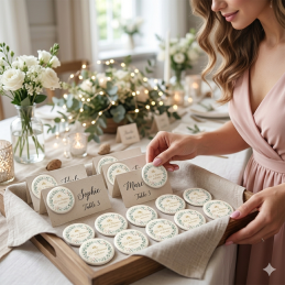 Badge mariage personnalisé